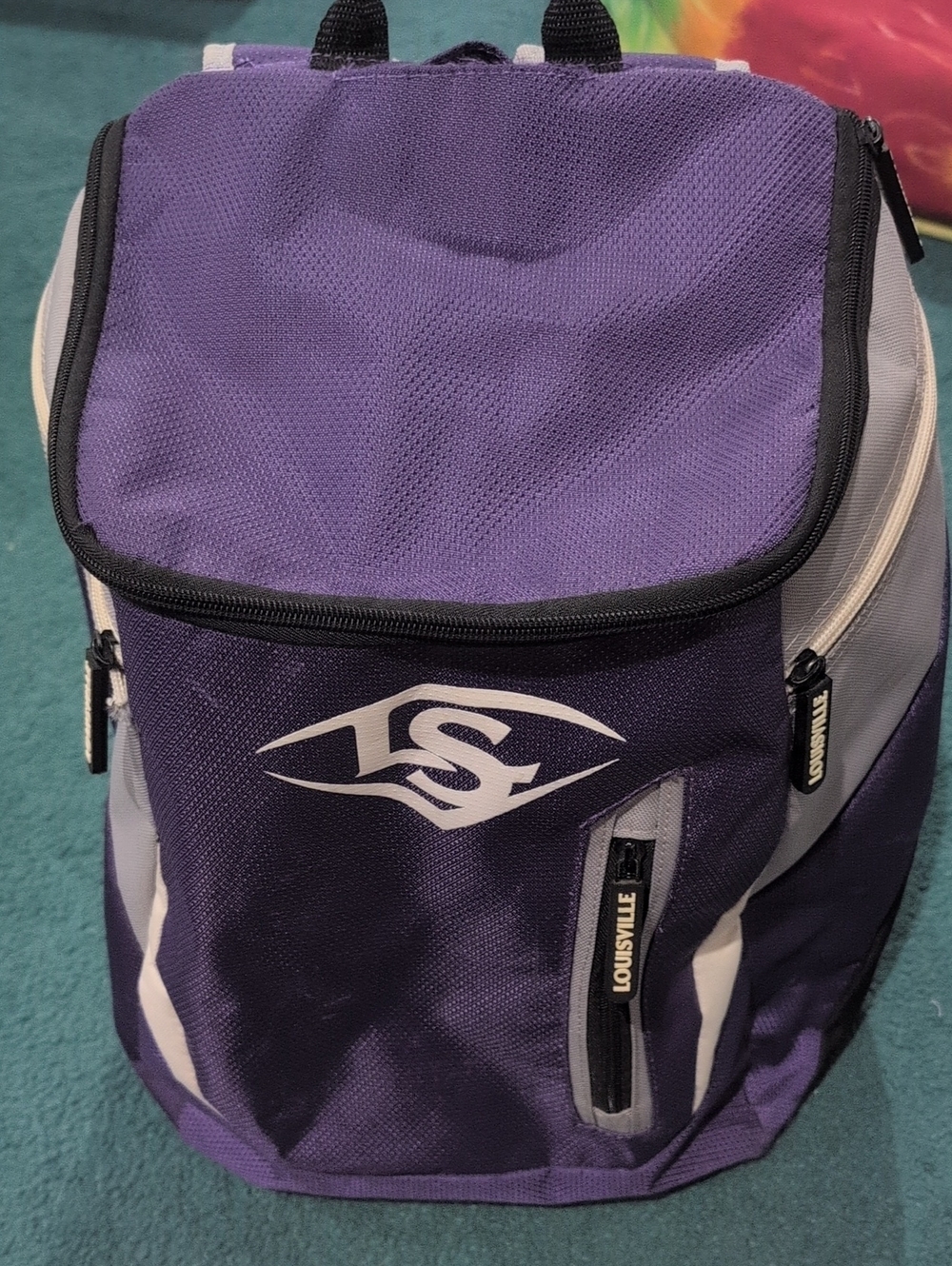 Purple & Gray Softball Bat Bag Louisville Slugger